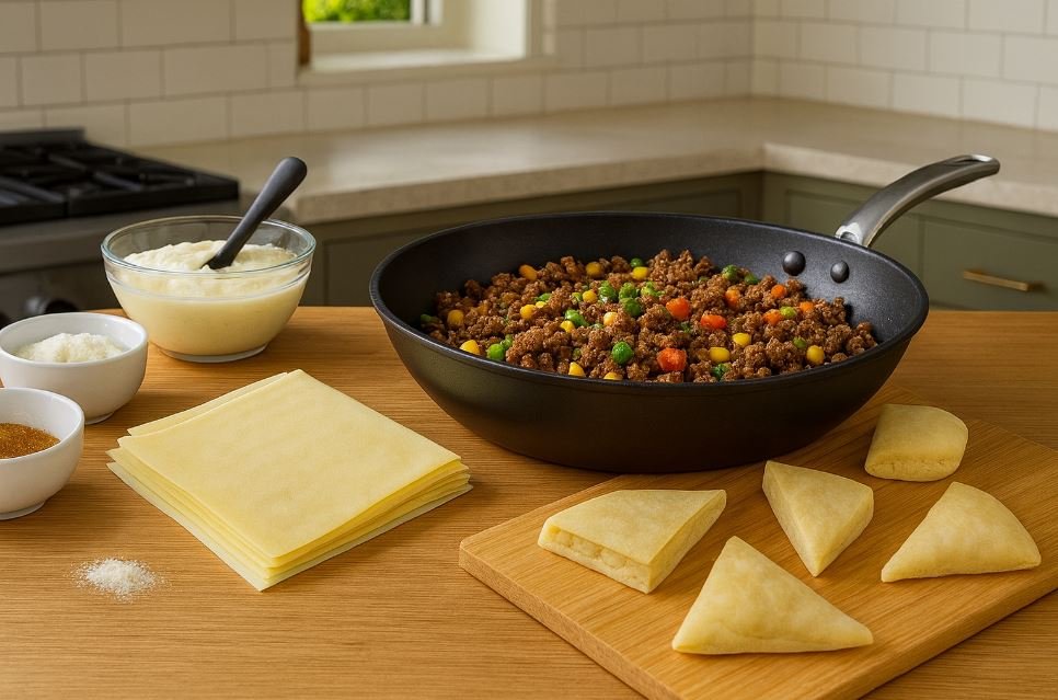 Beef Samosa Recipe: Crispy, Spiced in 45 Minutes 2 Creamy Sun-Dried Tomato Shrimp Pasta with Spinach