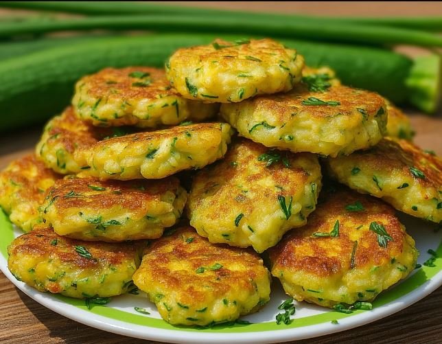 Golden Zucchini Veggie Fritters