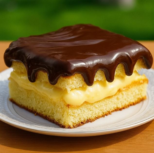 Homemade Boston Cream Poke Cake Recipe