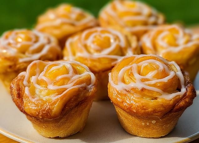 Peach Pie Cruffins