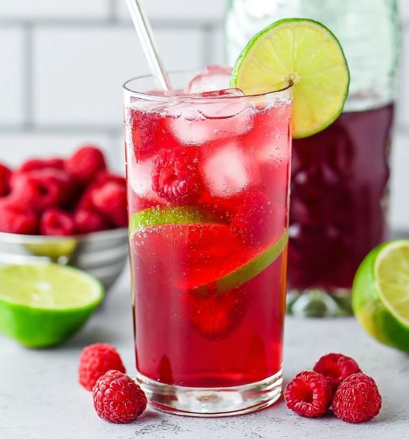 Spiked Raspberry Limeade