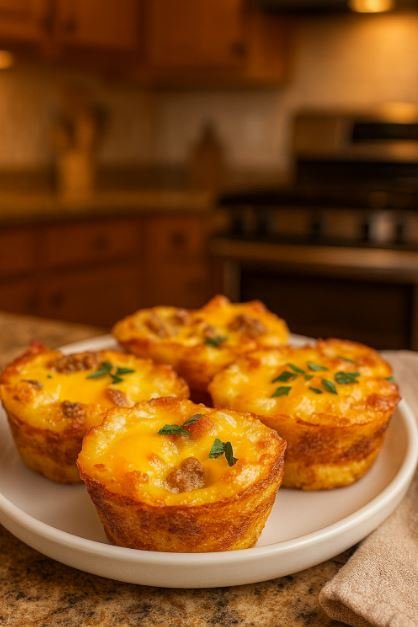 Cheesy Sausage Hash Brown Egg Cups: The Perfect Breakfast Bake 2 Cheesy Sausage Hash Brown Egg Cups