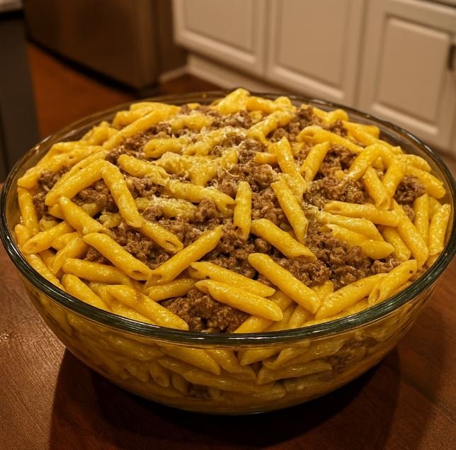 Creamy Beef Penne Pasta