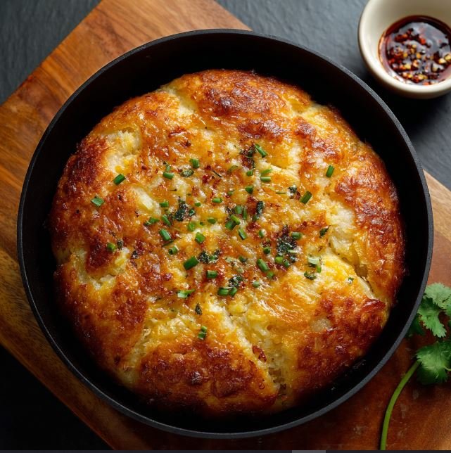 Cheese Potato Bread In A Frying PanN