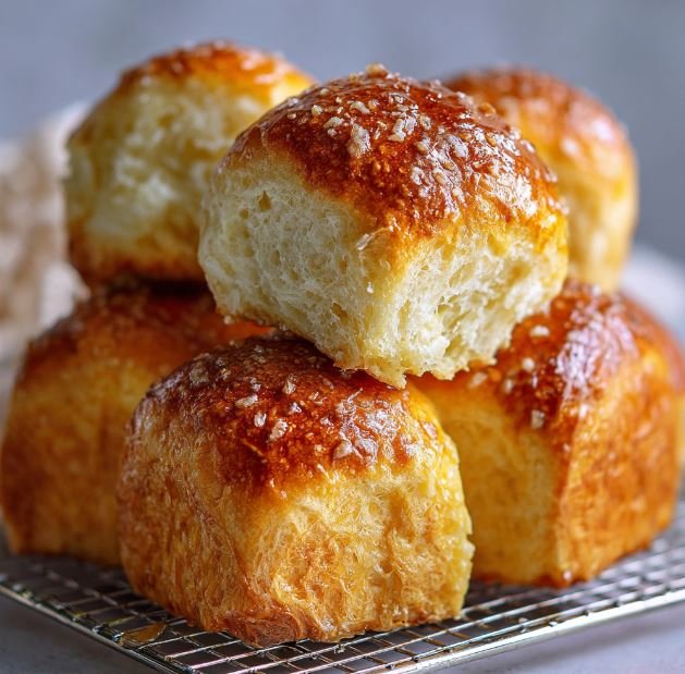Homemade Fluffy Bread Rolls Recipe: Buttery Clouds Straight from the Oven 2 Homemade Fluffy Bread Rolls RecipeE