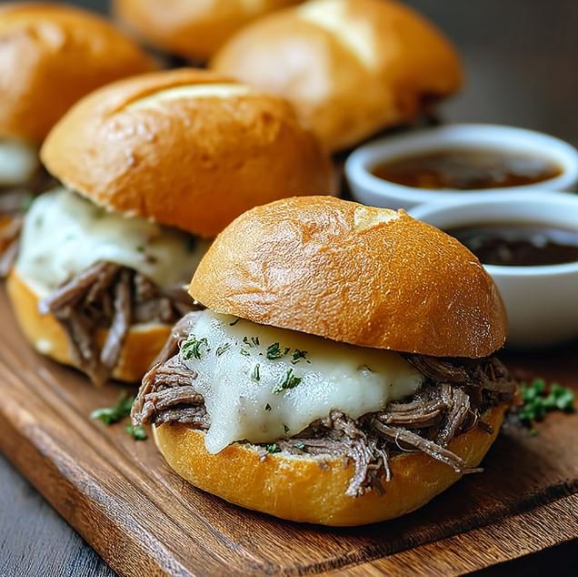 Irresistibly Easy Slow Cooker French Dip Sandwiches to Lovee
