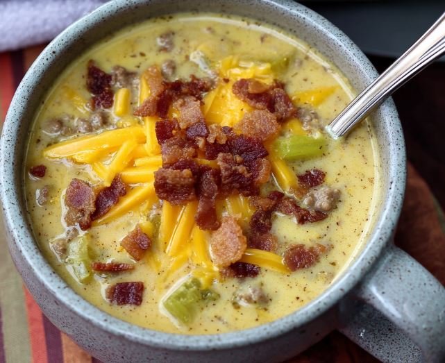 Cheeseburger Bacon Soup Recipe – Easy, Hearty, and Ready in 30 Minutes 1 Cheeseburger Bacon Soup Recipe – Easy, Hearty, and Ready in 30 Minutes