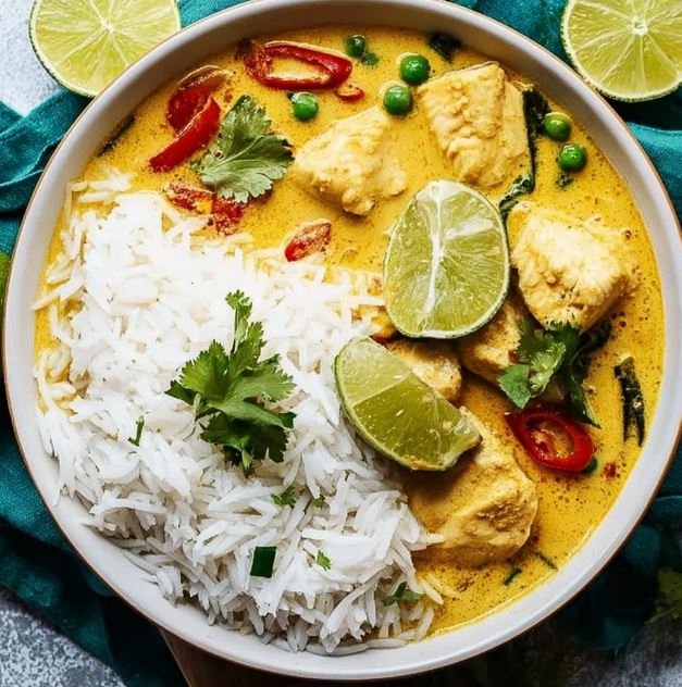 Coconut Lime Fish Curry with Jasmine Rice: A Creamy, Zesty Delight 1 Coconut Lime Fish Curry with Jasmine Rice A Creamy, Zesty