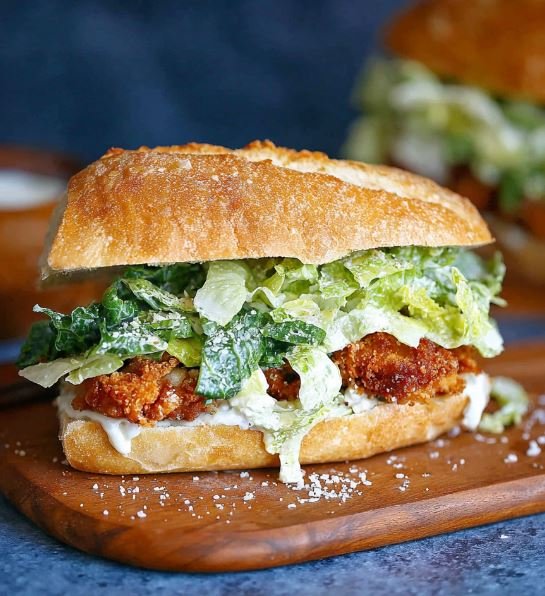 Crispy Chicken Caesar Sandwich: Ultra-Crunchy Comfort 1 Crispy Chicken Caesar Sandwich