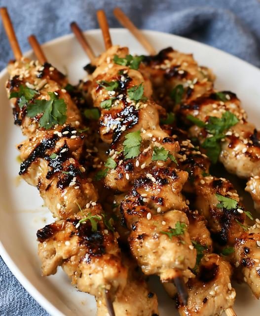 Sweet-Savory Ginger Chicken Skewers – Juicy Glazed Perfection in 25 Minutes 1 Sweet-Savory Ginger Chicken Skewers Juicy