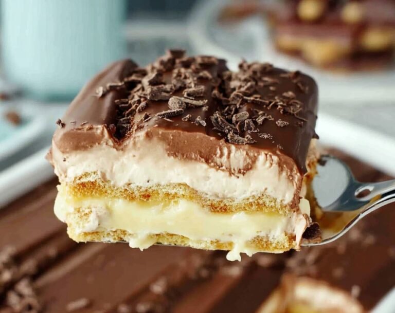 No Bake Chocolate Eclair Cake - Delightful Layered Delight