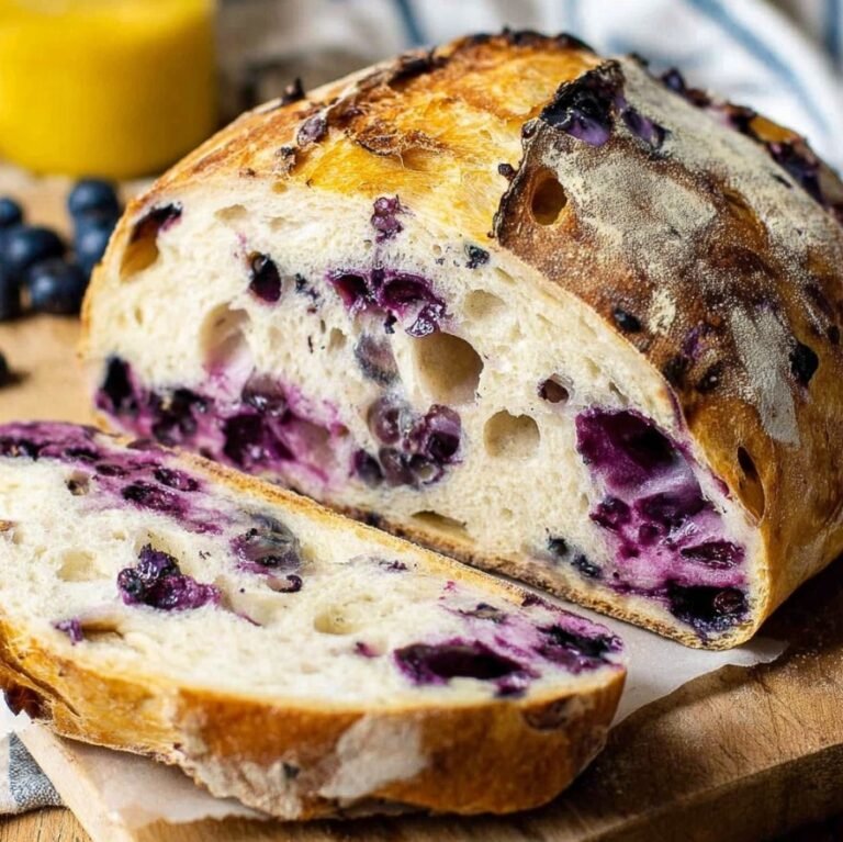 Homemade Blueberry Lemon Sourdough Bread: A Delightful Treat