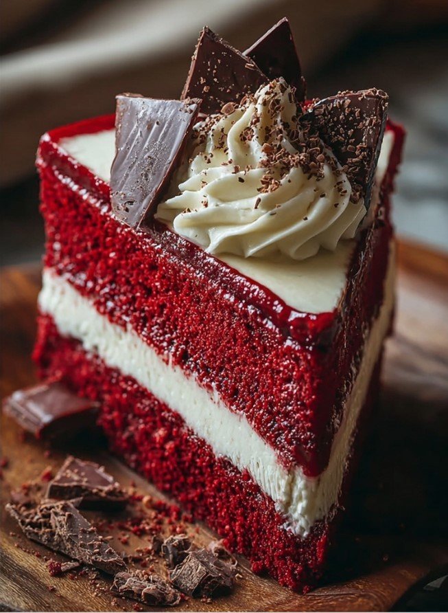 Red Velvet Cheesecake Layer Cake: A Decadent Delight