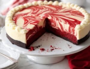 Red Velvet Cheesecake Swirl Cake: A Delightful Indulgence