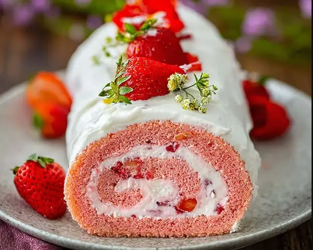 Delightful Strawberry Roll Cake A Homemade Delight