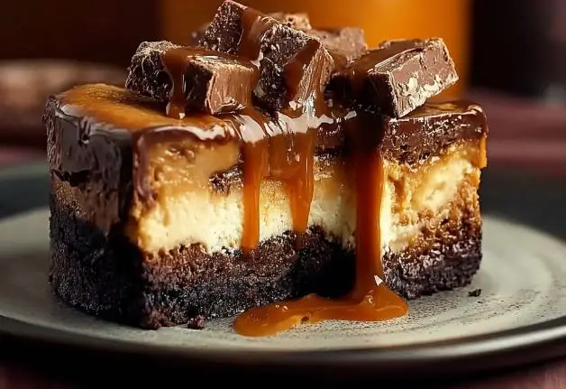 Indulgent Caramel Chocolate Cheesecake A Decadent Delight