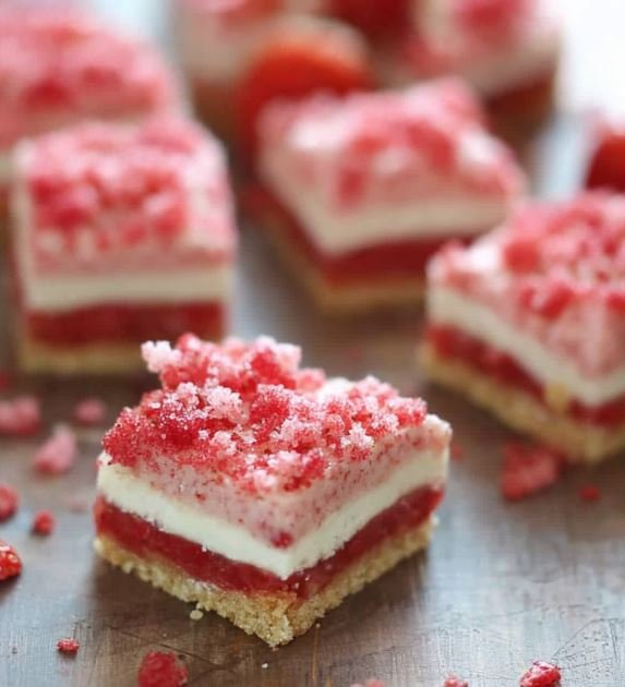 Strawberry Shortcake Bars A Delightful Homemade Treat