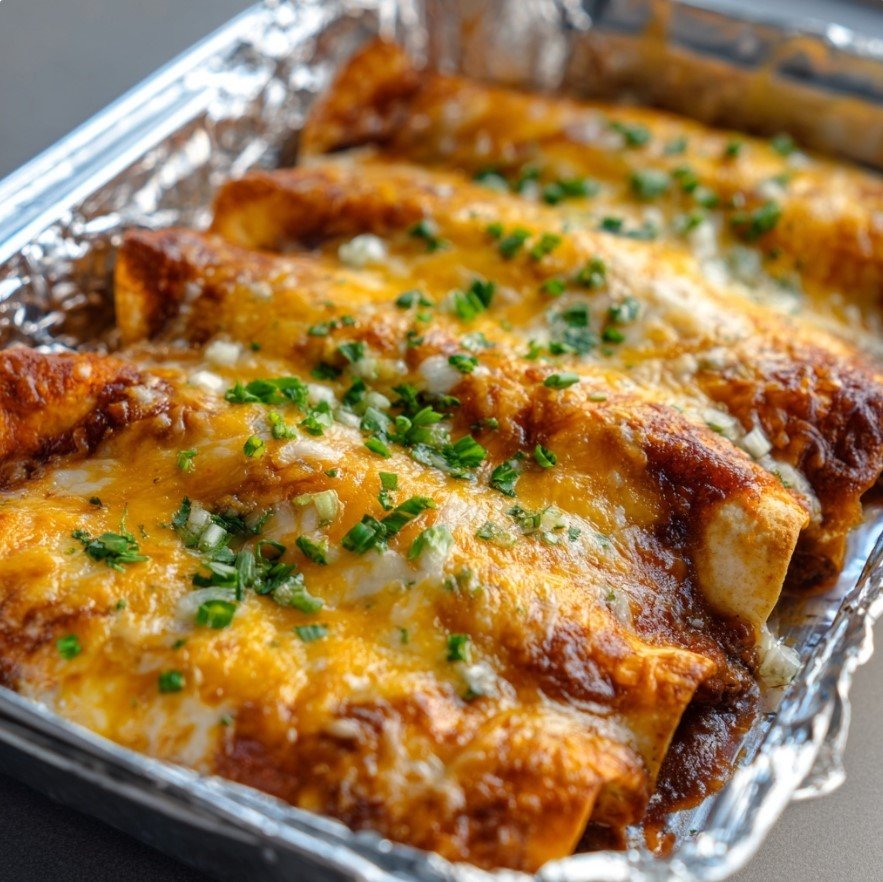 Baked Beef Enchiladas (Foil Pan) - Homemade Comfort in a Pan
