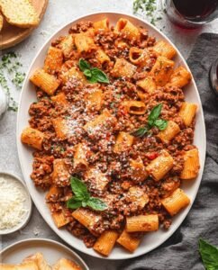 Rigatoni Bolognese: A Cozy, Comforting Italian Classic