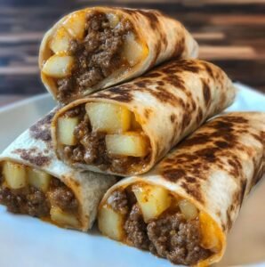 Cheesy Beef & Potato Wrap - Cozy, Comforting Goodness