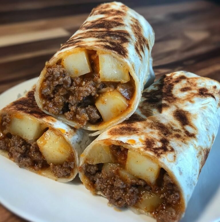 Cheesy Beef & Potato Wrap - Cozy, Comforting Goodness