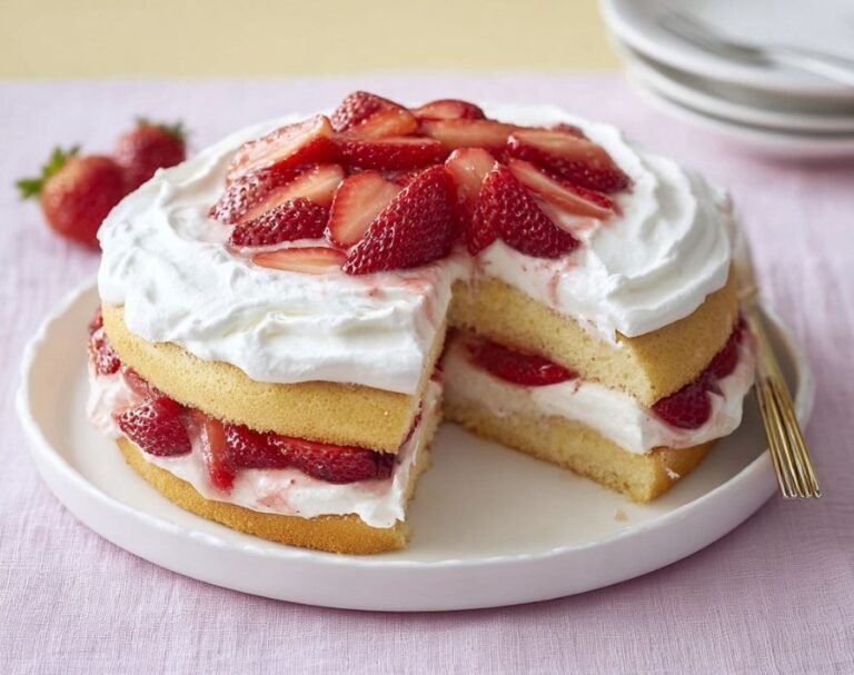 Strawberry Cream Dessert Cake: A Delightful Homemade Treat
