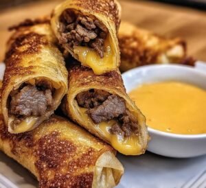 Crispy Beef Cheese Rolls: Homemade Delight for Any Occasion