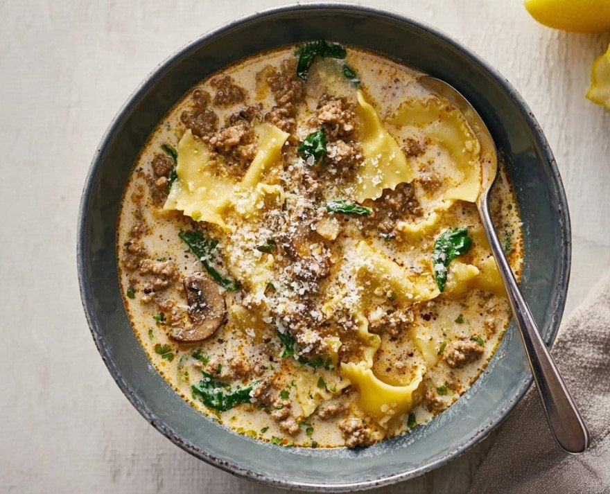 Creamy Lasagna Soup: A Comforting Bowl of Homemade Bliss