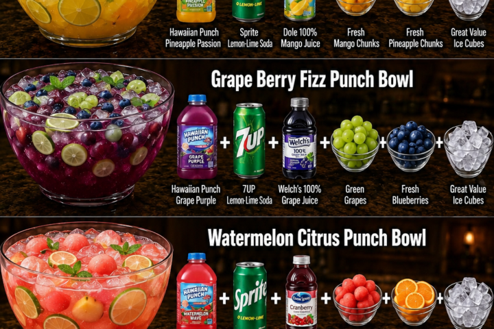4 Easy Party Punch Bowl Recipes