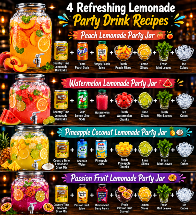 4 Refreshing Lemonade Party Drink Recipes