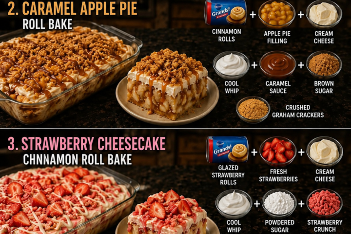 Four Delicious Cinnamon Roll Dessert Recipes