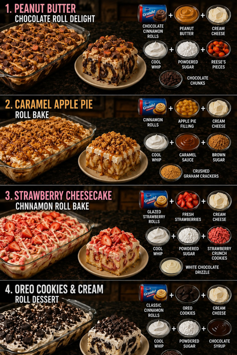 Four Delicious Cinnamon Roll Dessert Recipes
