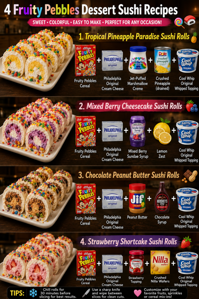 Fruity Pebbles Dessert Sushi Rolls