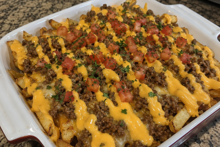 Loaded Cheeseburger Fries