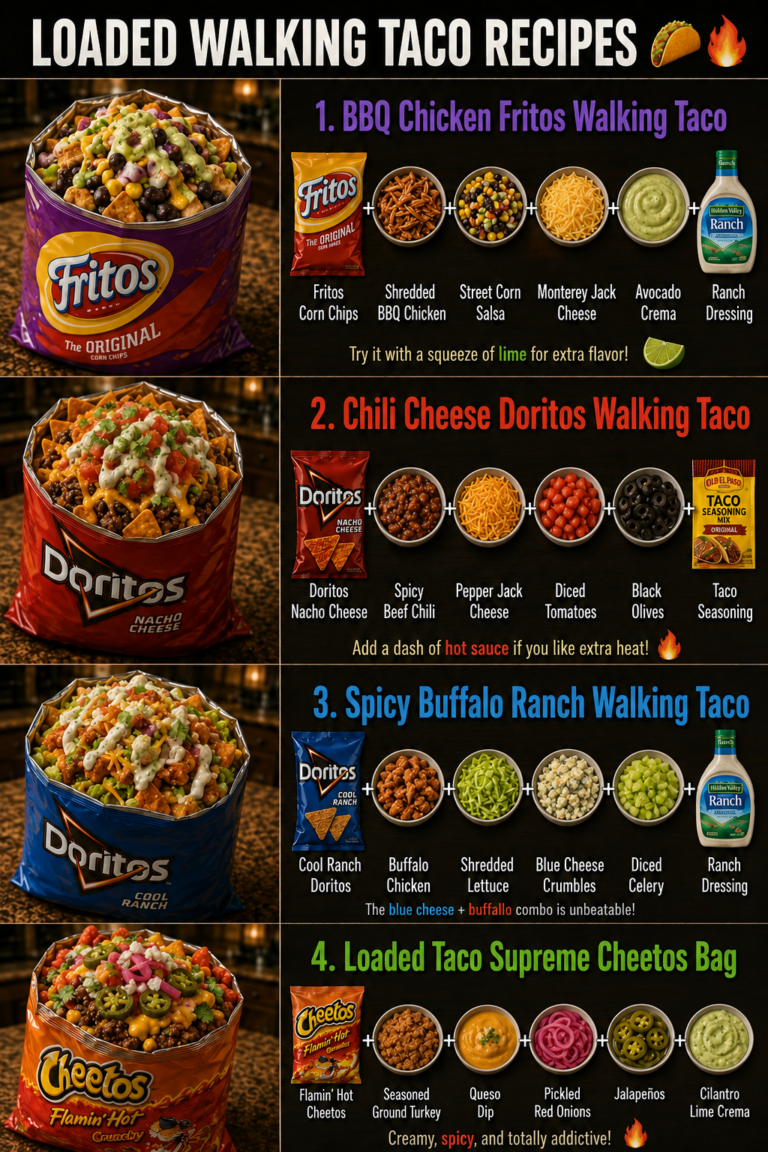 Loaded Walking Taco Recipes