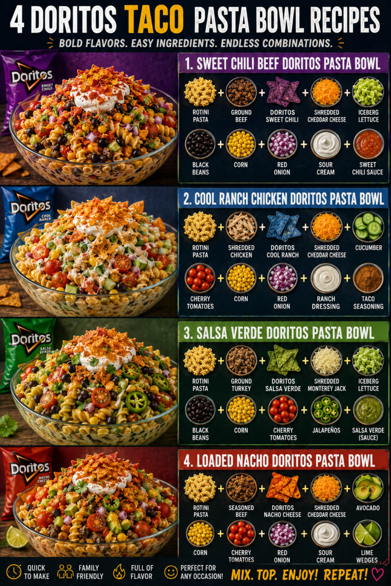 Sweet Chili Beef Doritos Pasta Bowl