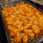 cheesy tater tot casserole 1