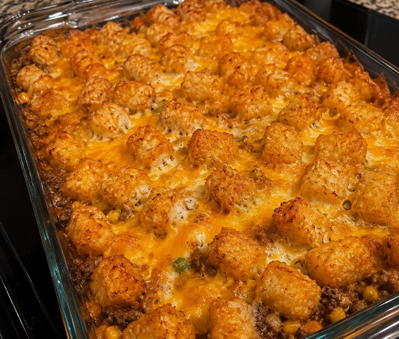 Cheesy Tater Tot Casserole