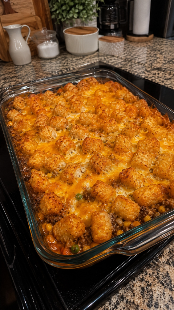 Cheesy Tater Tot Casserole